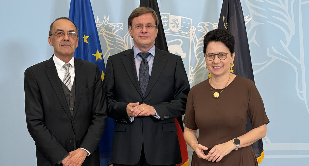 Generalstaatsanwalt Peter Häberle, Leitender Oberstaatsanwalt Franz-Josef Heering und Jutizministerin Marion Gentges