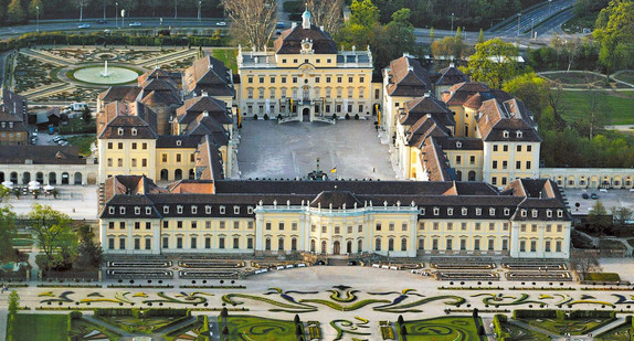 Residenzschloss Ludwigburg von oben