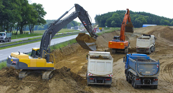 Autobahn-Baustelle A8