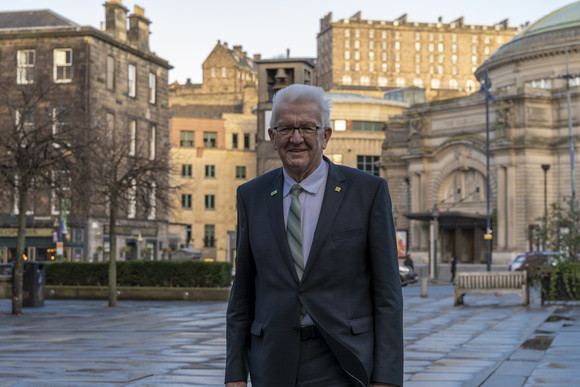 Ministerpräsident Winfried Kretschmann in Edinburgh