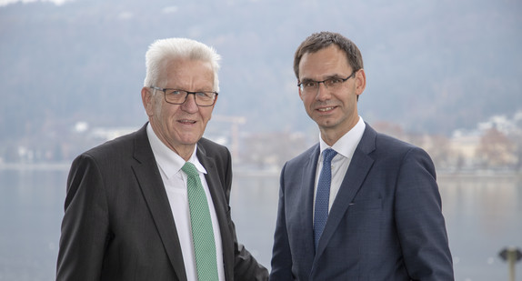 Ministerpräsident Winfried Kretschmann (l.) und Landeshauptmann Markus Wallner (r.) (Bild: Staatsministerium Baden-Württemberg)