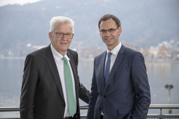 Ministerpräsident Winfried Kretschmann (l.) und Landeshauptmann Markus Wallner (r.) (Bild: Staatsministerium Baden-Württemberg)