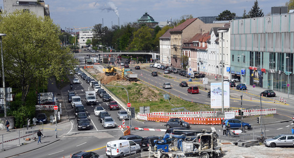 Karlsruhe: Ein Teil der Kriegsstraße. Diese wird Teil der sogenannten Kombilösung Karlsruhe. (Foto: © dpa)