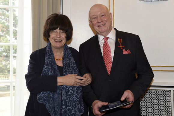 Staatsrätin Gisela Erler (l.) und Werner Schmoll (r.)