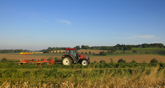 Traktor auf dem Feld