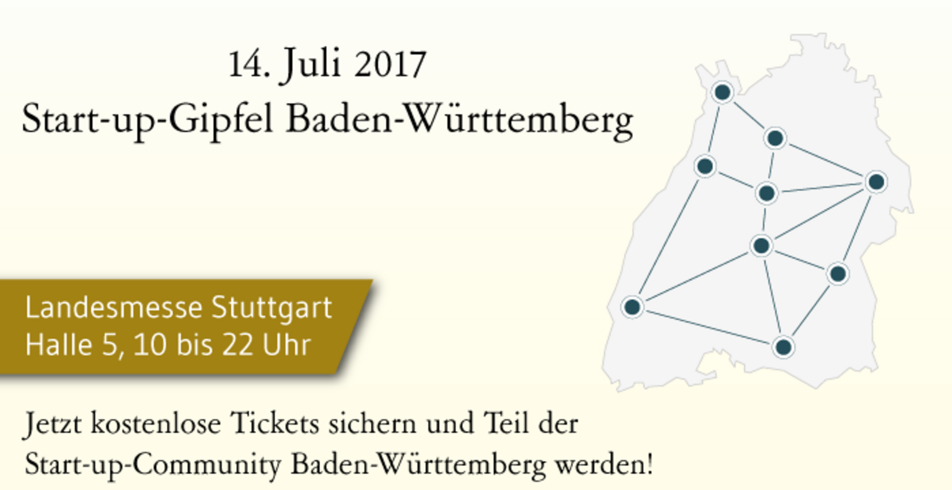 Start-up-Gipfel Baden-Württemberg am 14. Juli 2017 auf der Messe Stuttgart.