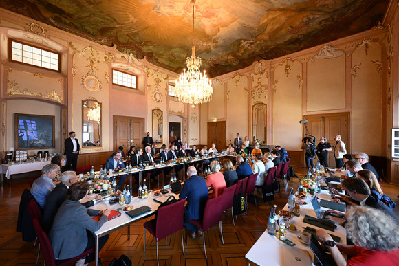 Auswärtige Kabinettssitzung im Neuen Schloss in Meersburg