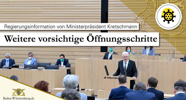 Landtag ​​​​​​​Weitere vorsichtige Öffnungsschritte