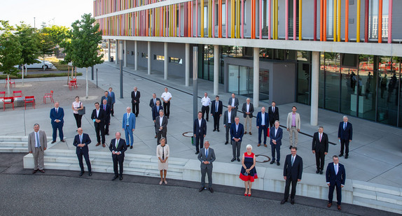 Konferenz der baden-württembergischen Landräte und Oberbürgermeister der Stadtkreise mit Innenminister Thomas Strobl in der Landesfeuerwehrschule Bruchsal (Bild: © Innenministerium Baden-Württemberg)