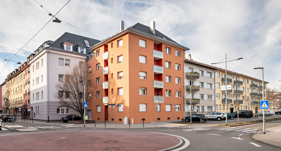 Das  Sanierungsgebiet „Kaiser-Friedrich-Straße“ in Pforzheim (Bild: © Winfried Reinhardt)