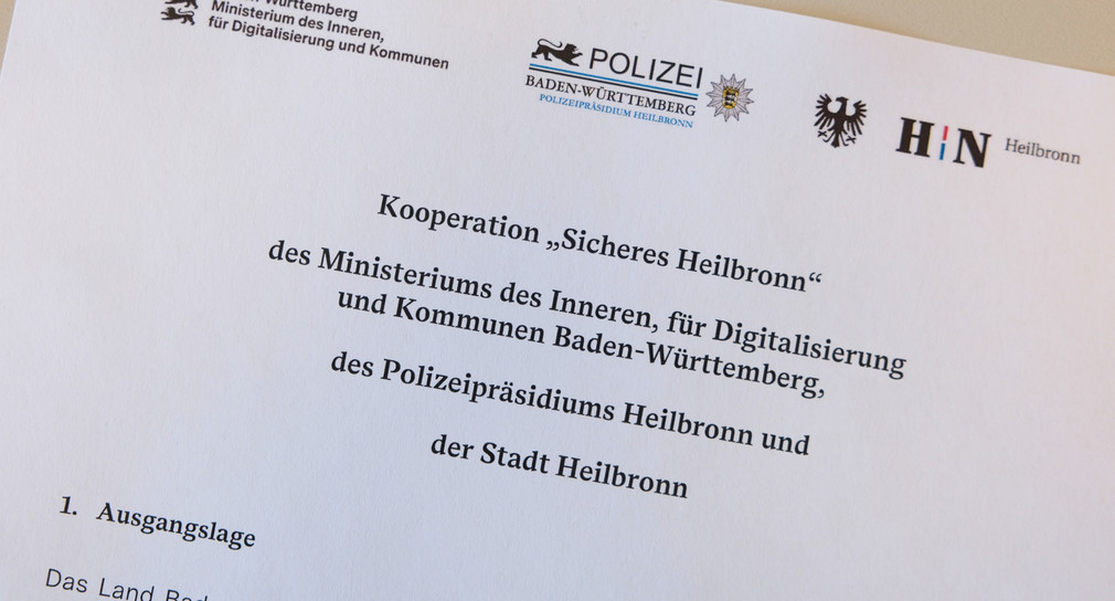 Kooperationsvereinbarung "Sicheres Heilbronn"