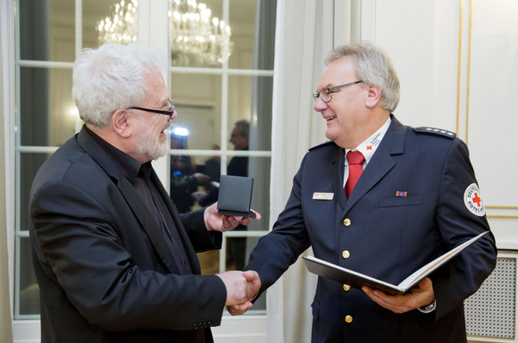 Staatsminister Klaus-Peter Murawski (l.) und Peter Kurz (r.)