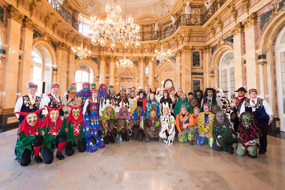 Gruppenbild mit der Narrenvereinigung Hegau-Bodensee