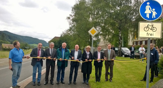 Eröffnung des Radwegs im Prechtal am 13. Juni 2016