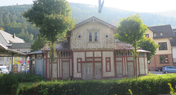 Waschhaus des ehemaligen königlichen Bahnhofs in Bad Wildbad