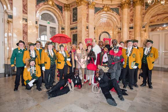 Gruppenbild mit der Schwarzwälder Narrenvereinigung