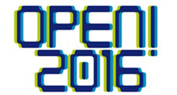 Logo der OPEN!2016 (Quelle: MFG Innovationsagentur Medien- und Kreativwirtschaft)