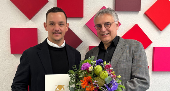 Dr. Andreas Bareiß (links) und Staatssekretär Arne Braun (rechts)