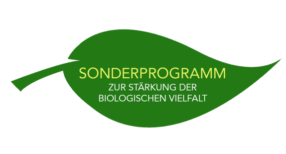 Wort-Bild-Logo des Sonderprogramms zur Stärkung der biologischen Vielfalt.