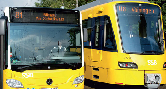 Bus und Bahn der SSB (Foto: © SSB)