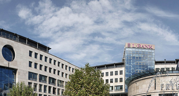 Das Verwaltungsgebäude der L-Bank am Börsenplatz in Stuttgart / Foto: L-Bank