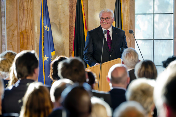 Stuttgart, Neues Schloss: Bundespräsident Frank-Walter Steinmeier