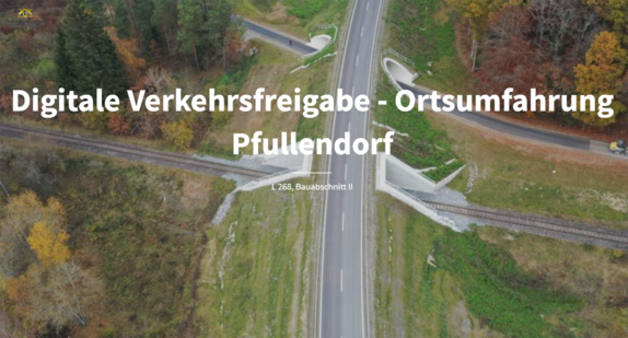 Ausschnitt aus der Multimedia-Reportage zur Verkehrsfreigabe des zweiten Abschnitts der Ortsumfahrung Pfullendorf