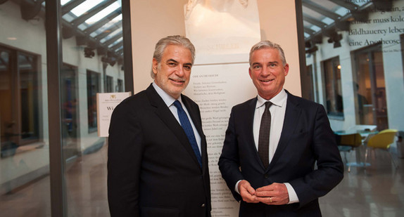 Minister Thomas Strobl mit dem für den Bevölkerungsschutz zuständigen EU-Kommissar Christos Stylianides. (Foto: © FKPH / Ministerium für Inneres, Digitalisierung und Migration Baden-Württemberg)