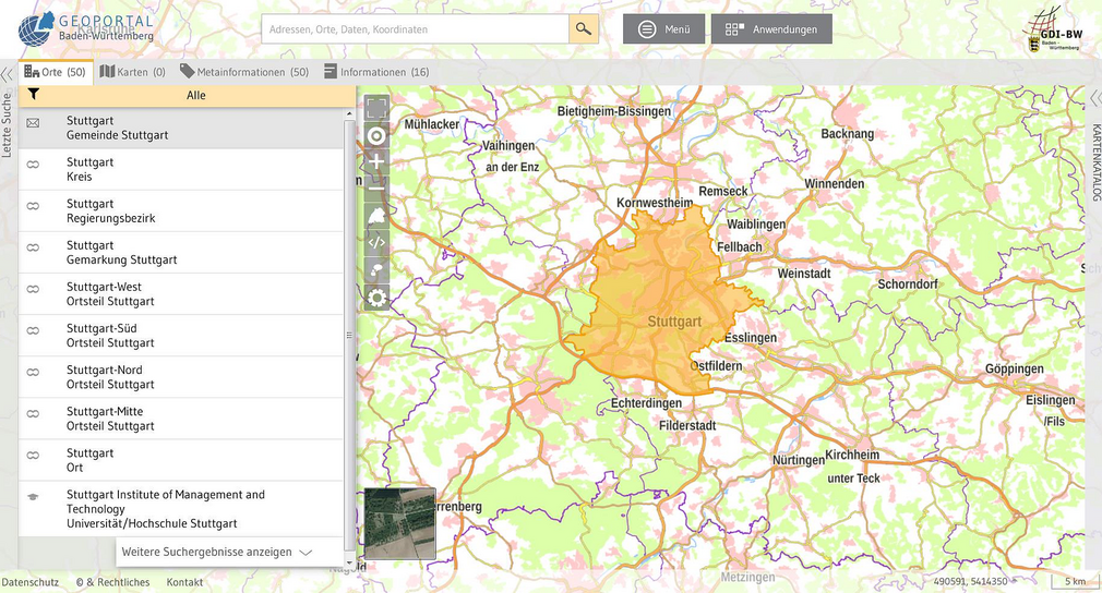 Geoportal Baden-Württemberg