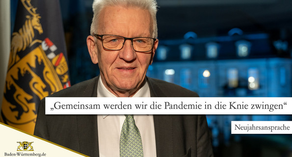 Neujahrsansprache „Gemeinsam werden wir die Pandemie in die Knie zwingen“