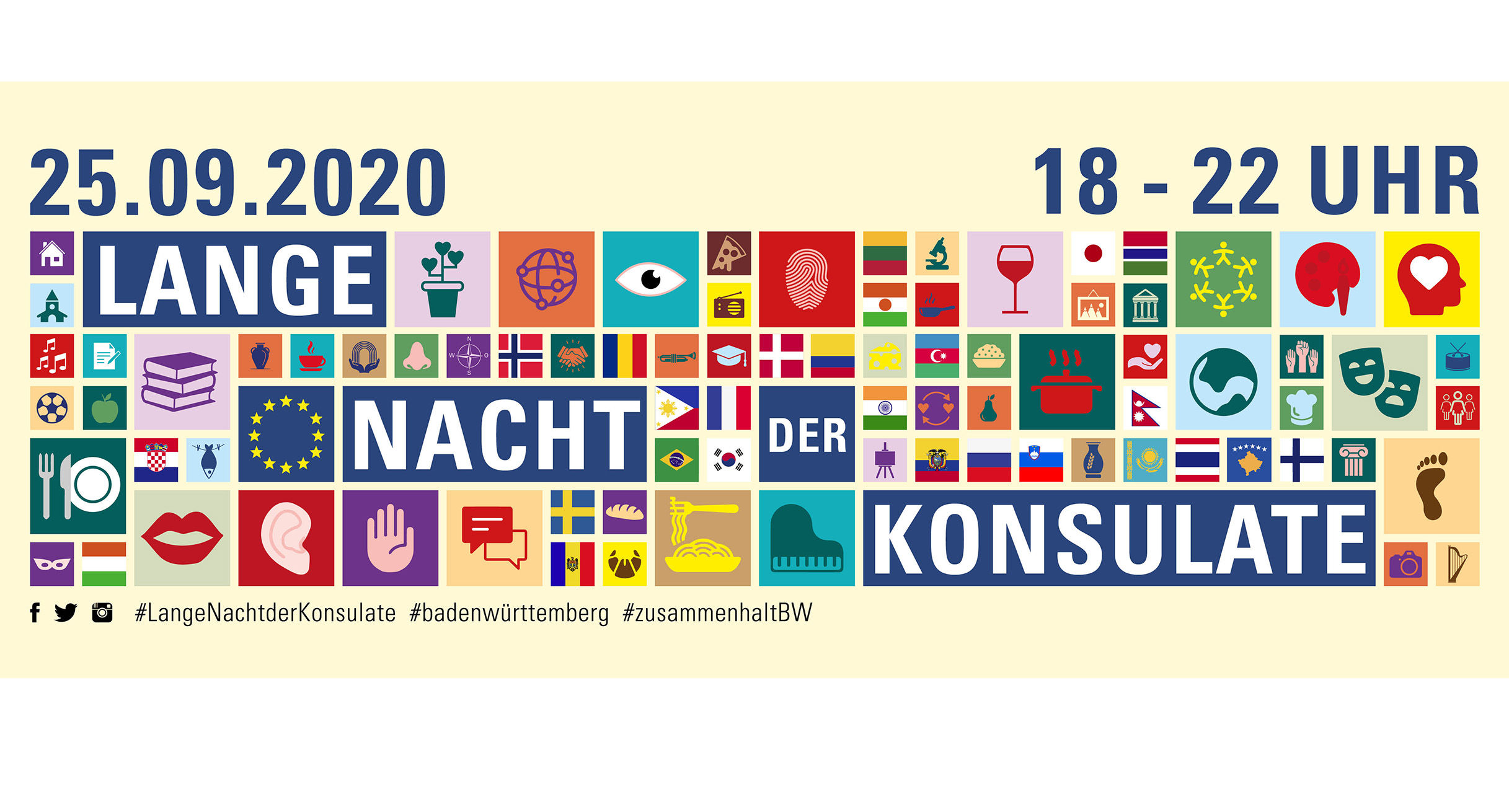 Banner "Lange Nacht der Konsulate"']