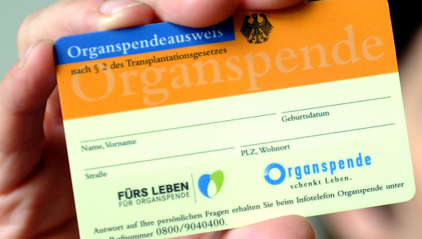 Organspendeausweis (Foto: © dpa)